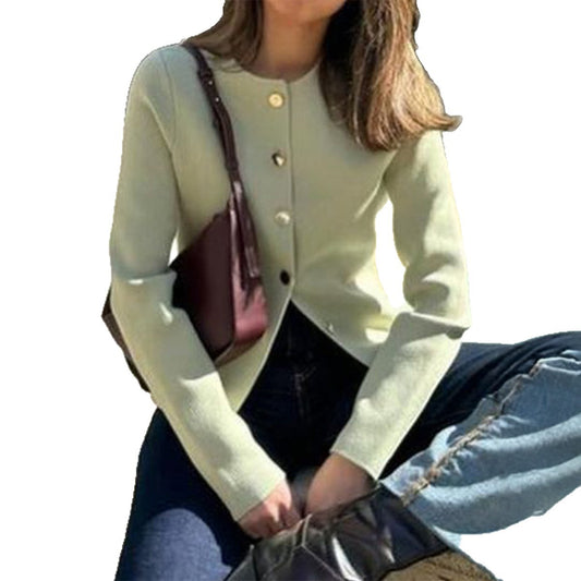 Leisure Minimalist Long Sleeve Button Base Shirt