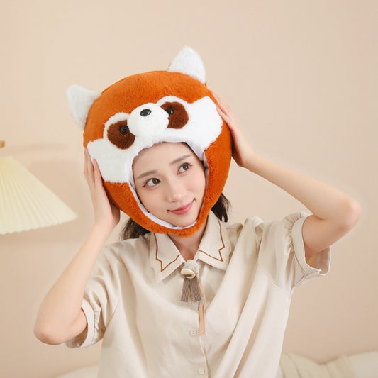 Brown Raccoon Headgear Hat Photo Shoot Props Cartoon Headgear
