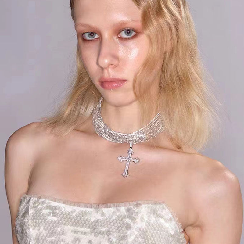 Elegant Multi-Layer Diamond Necklace