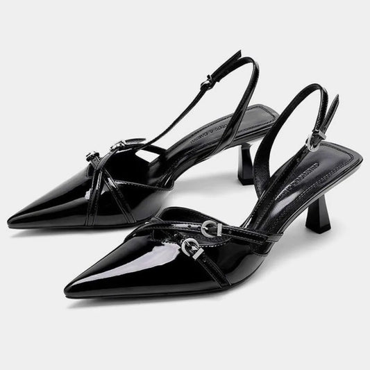 Point Toe Slingback Pumps