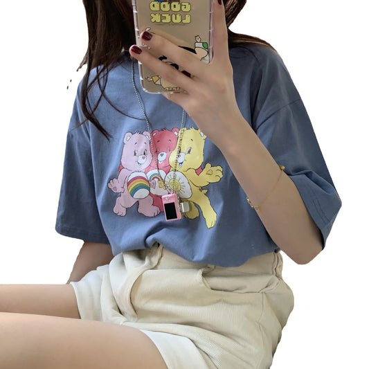 Cartoon Korean Short Sleeve