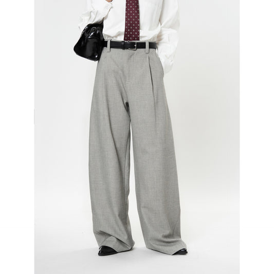 Profile Suit Pants Vertical And Smooth Casual Straight Trousers