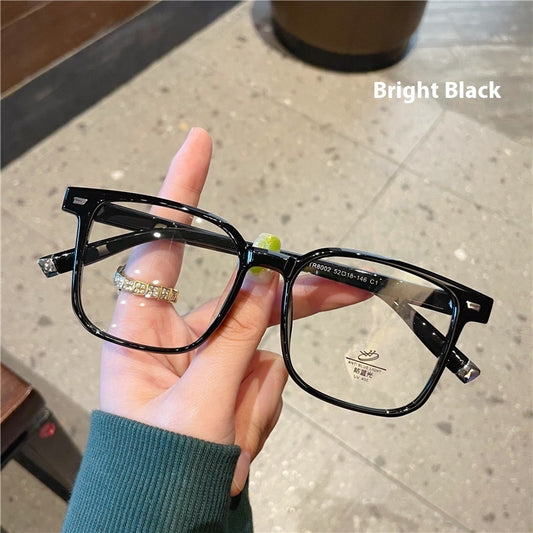 Women's Simple Color Matching Creative Large Frame Glasses