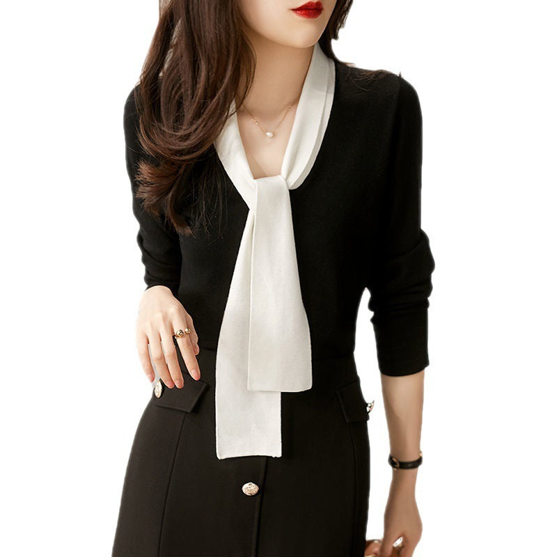 Early Autumn Fashionable Stylish V-neck Sweater