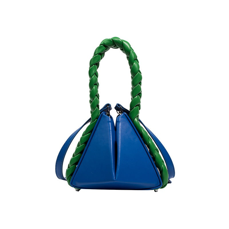 Geometric Twisted Handle Bag