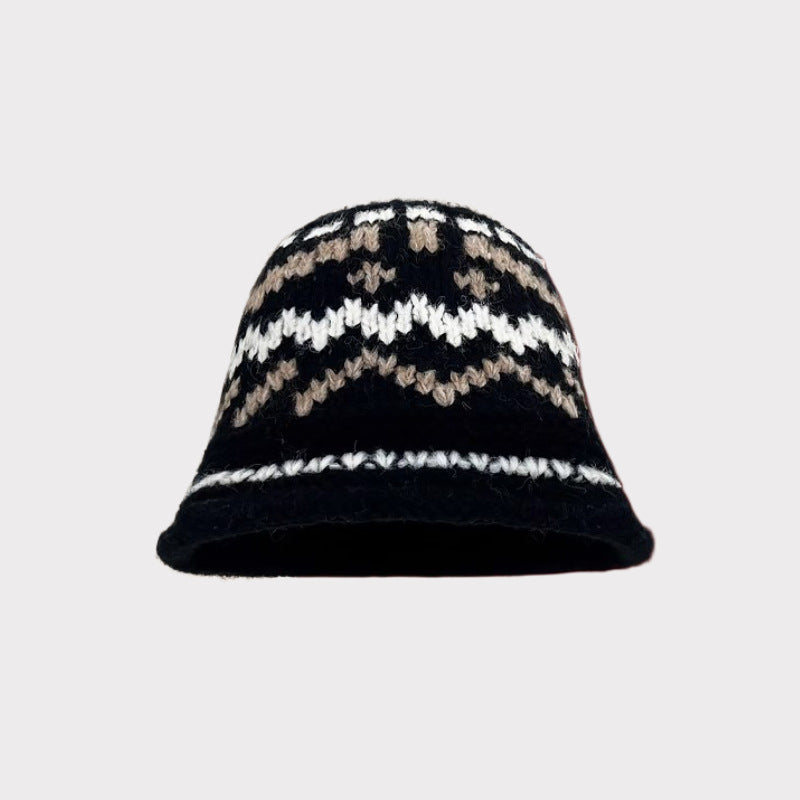 Knitted Pattern Hand-woven Woolen Cap