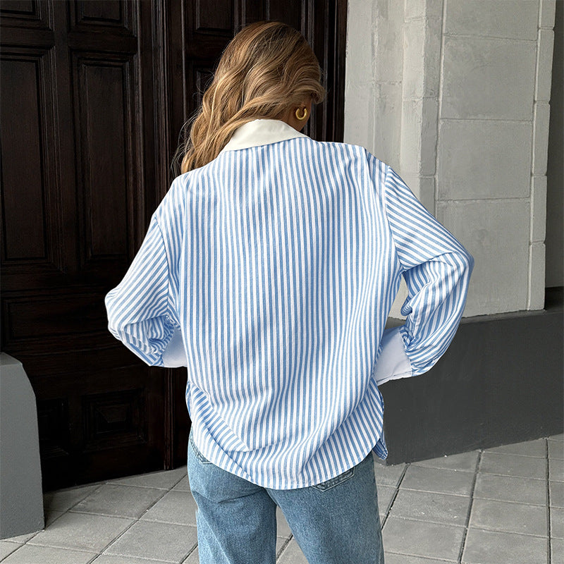 Soft Blue Fashion Shirt