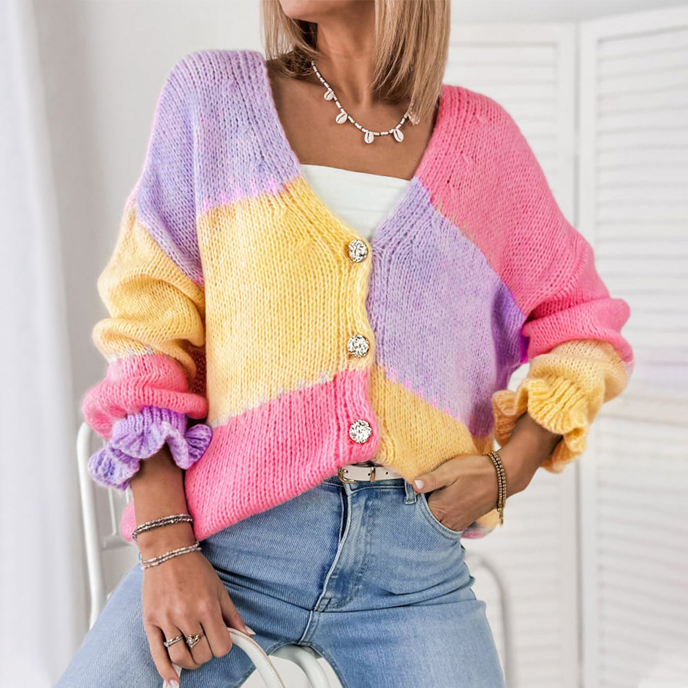 Autumnwinter casual loose cardigan