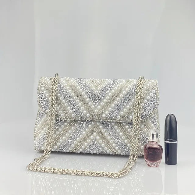 Elegant Inlaid Diamond Handbag