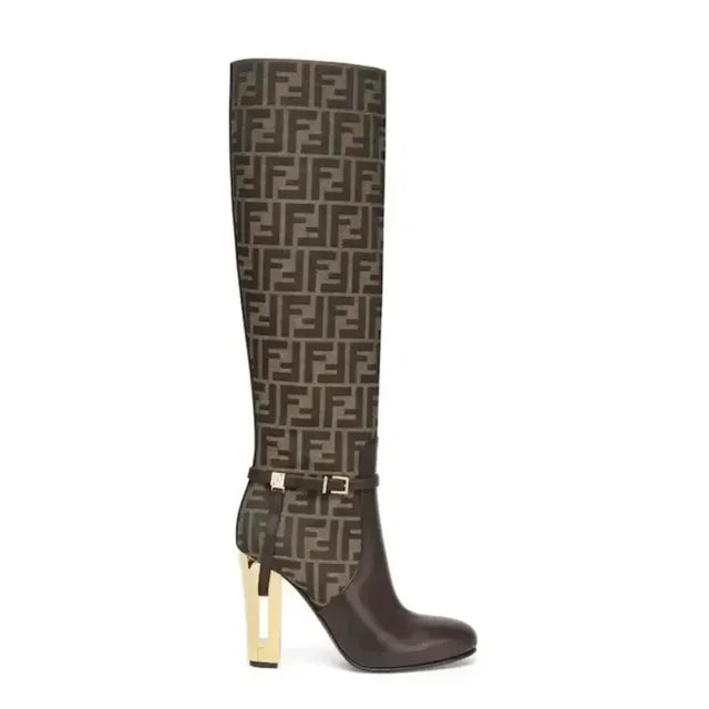 Glamorous Round Toe Knight Boots