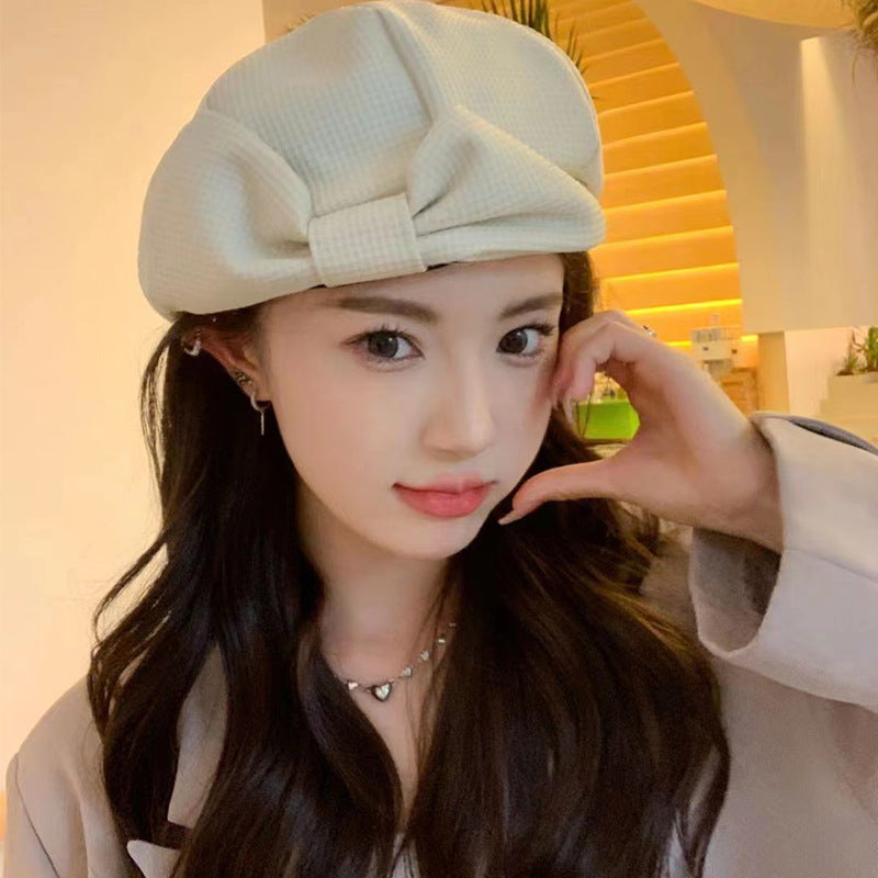 Sweet Bowknot Beret