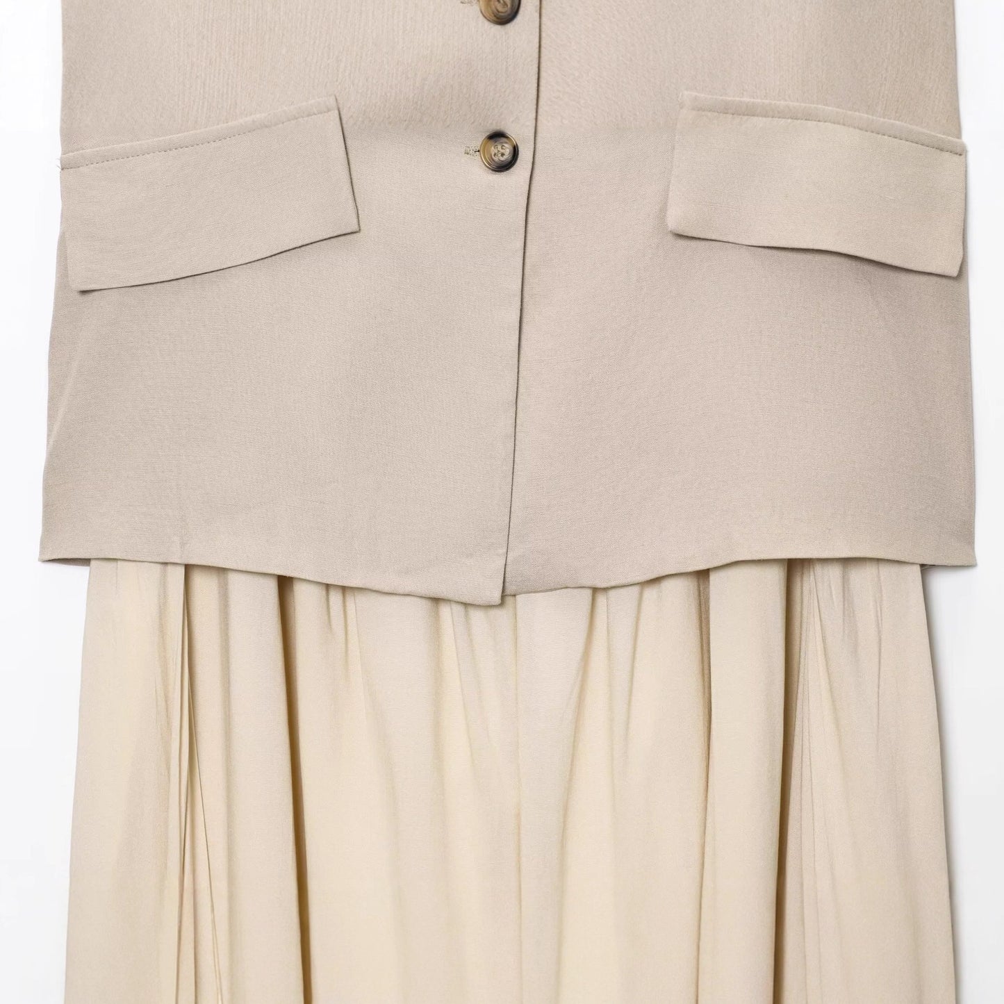 Tank top patchwork dress for autumn