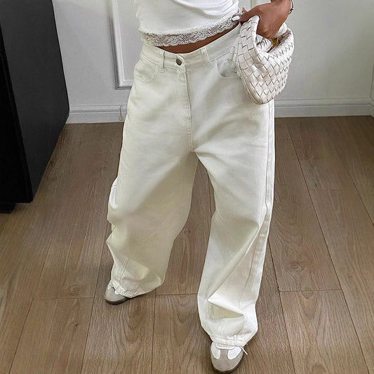 Vintage Jeans Wide Leg Casual Long Pants