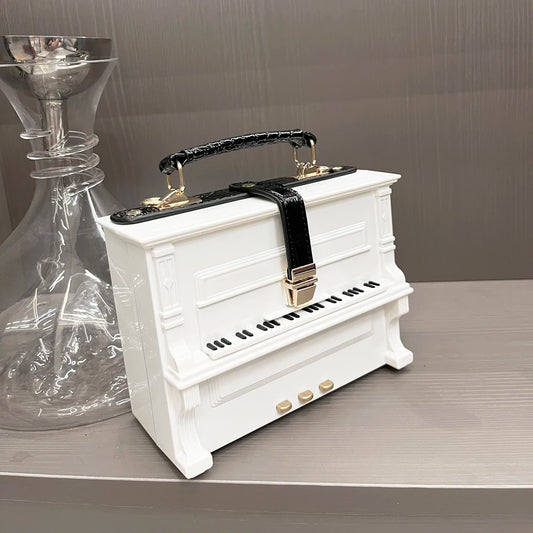 Elegant Piano Top Handle Bag