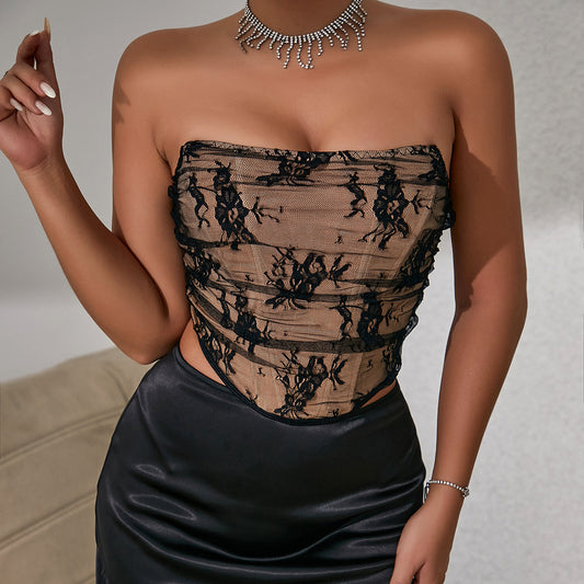 Lace Party Tube Top