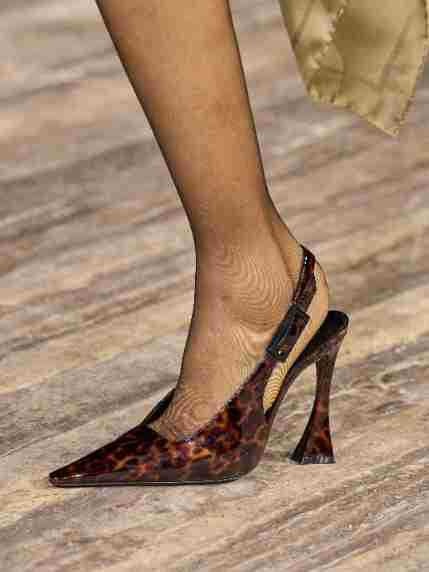 Elegant Patent Fake Leather Heels