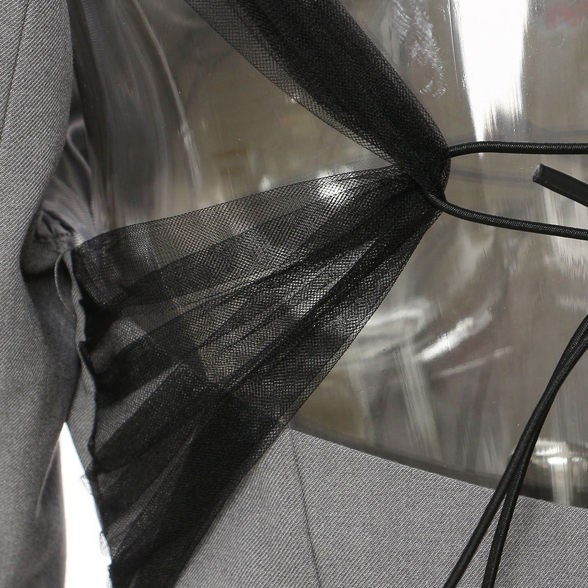 Women's Backless Lotus Leaf Hem Suit Waist Slim Coat Suit Top