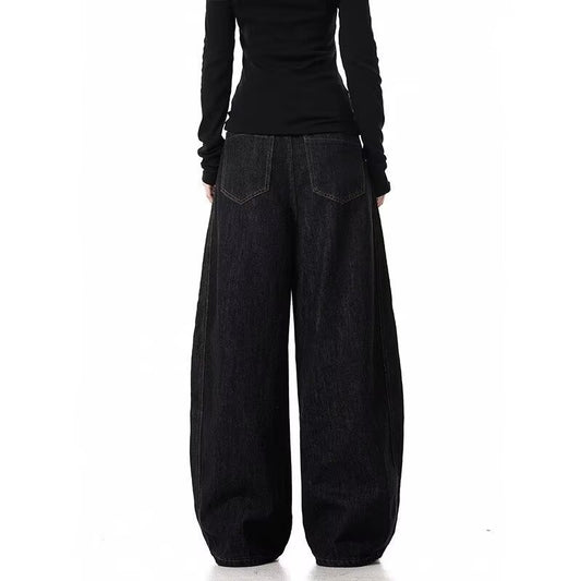 American Retro Machete Profile Fashion Brand Cowboy Loose Wide Leg Pants