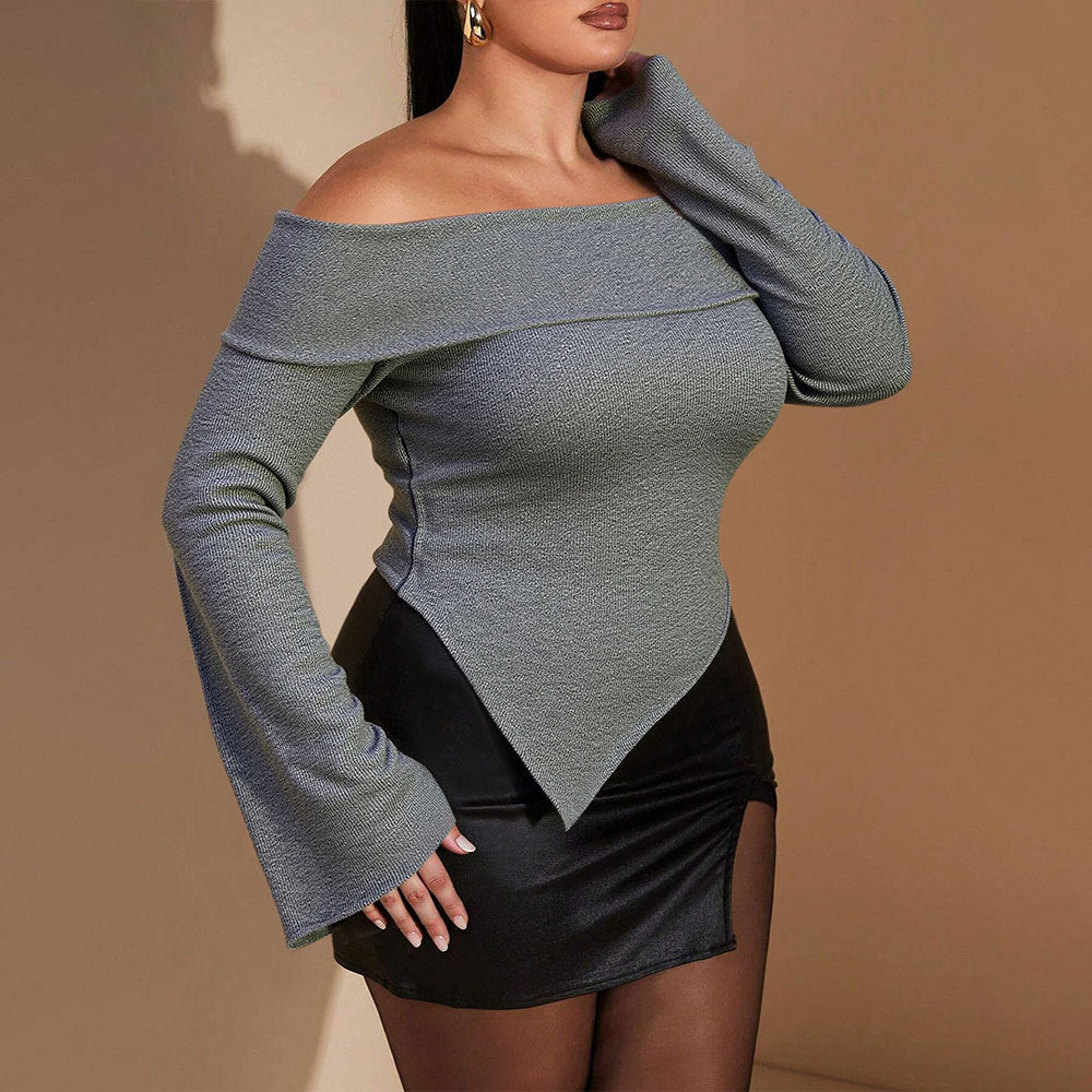 Slim Fit Slimming Long Sleeves Bottoming Top