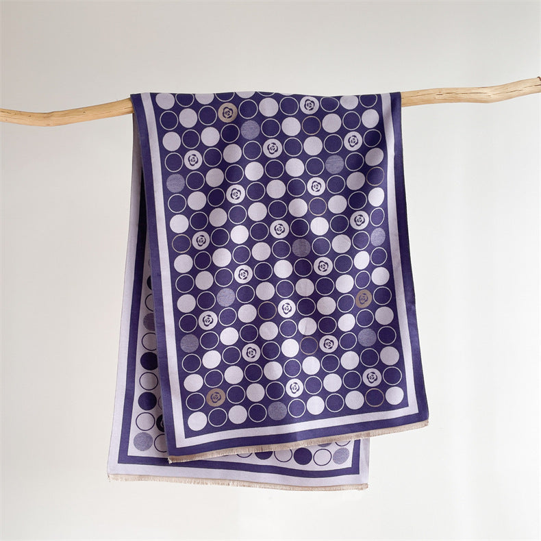 Thickened Warm Shawl Cashmere Winter Circle Scarf