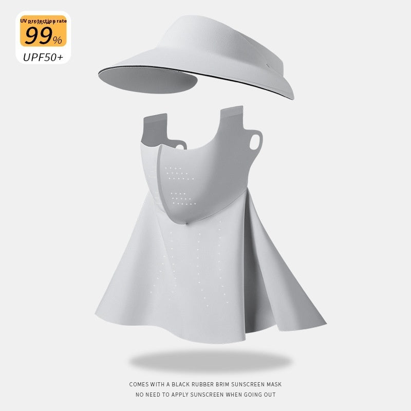 Air Top Sun Hat Women's UV Protection Summer Face Mask Face Mask