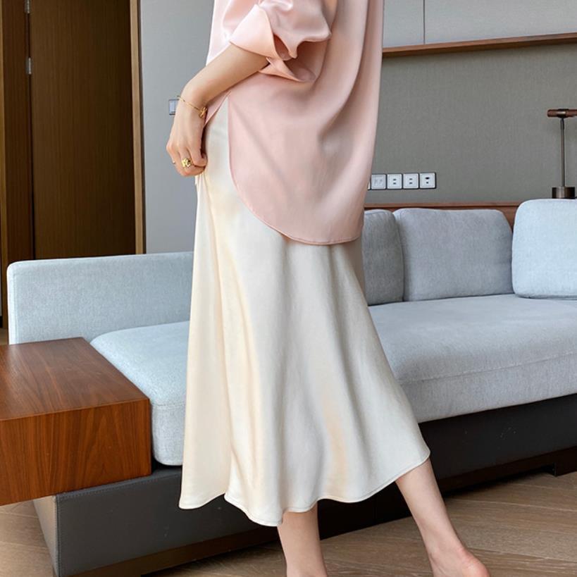 High-grade Silk Mid-length High-end Fishtail Long Skirt