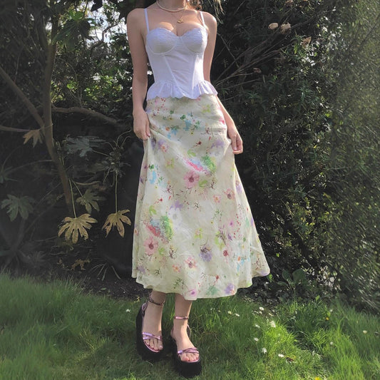 Sweet Girl Waist Slimming Long Fishtail Skirt