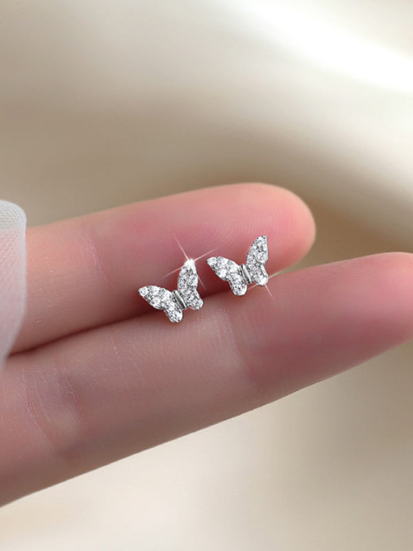 Butterfly Silver Earrings