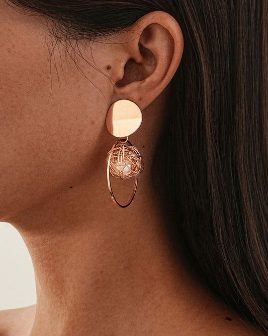 Fashion Ball Earrings Clips On