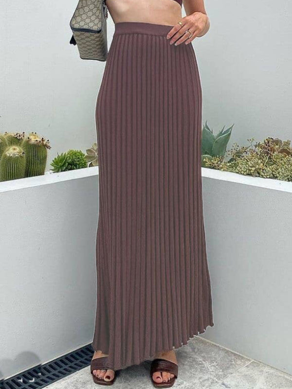 Elegant Knitted Camisole Sleeveless Set