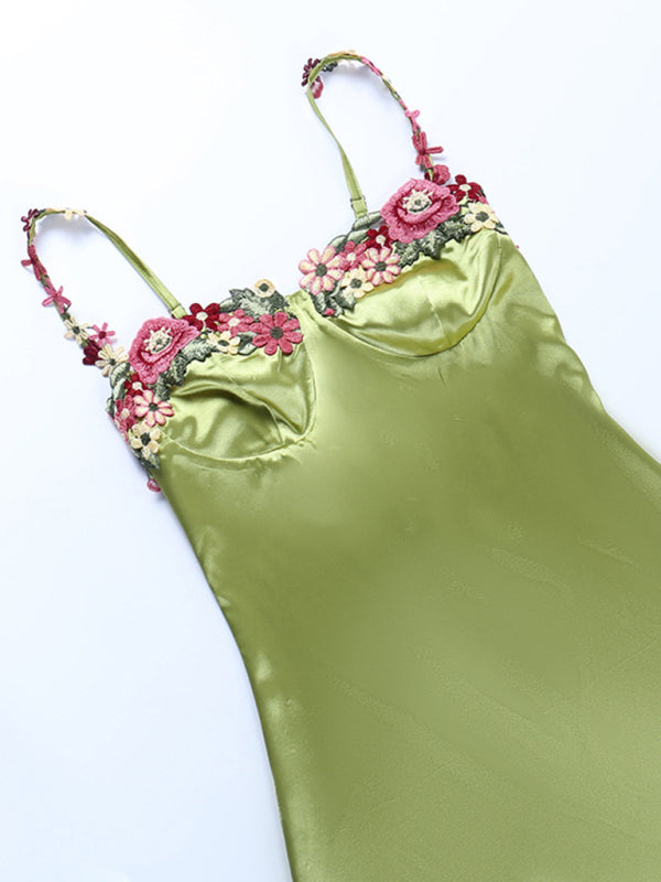 Sexy embroidered dress