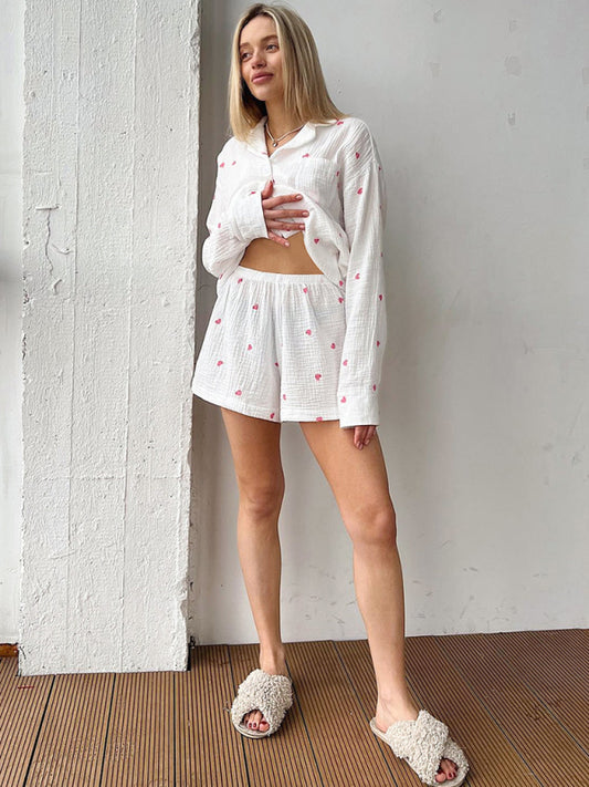 New floral long sleeved sleep wear