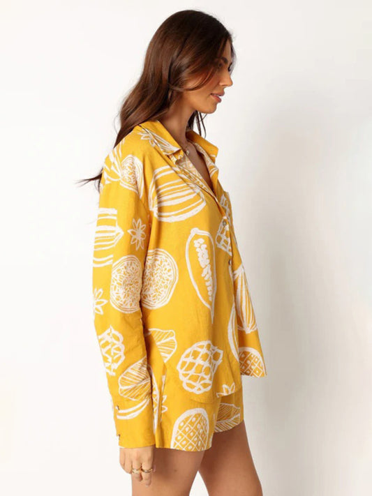 Chic Printed Two-Piece Outfit