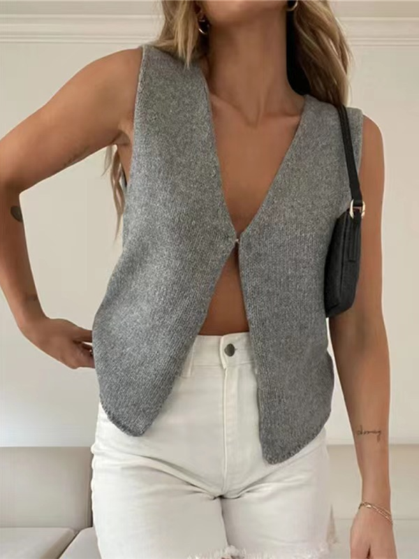 New sexy fashionable woolen vest
