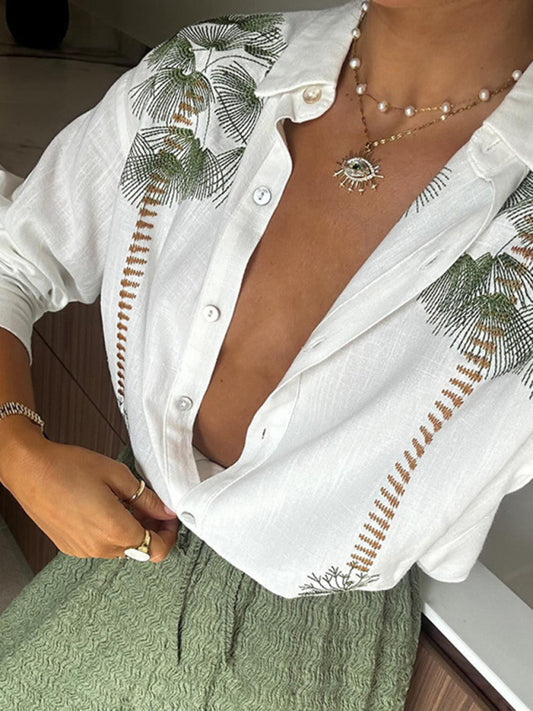 Chic Loose Fit Printed Suit