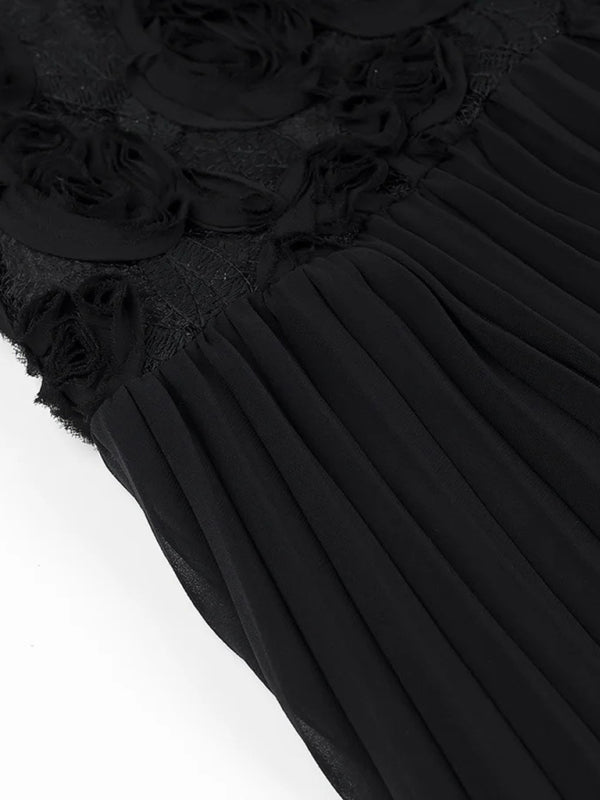 Ruffle Floral Cocktail Dress