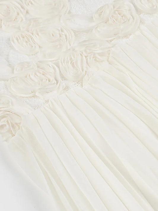 Ruffle Floral Cocktail Dress