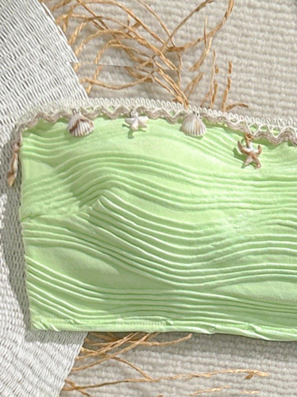 Sexy Starfish Shell Tassel Swimsuit Bikini