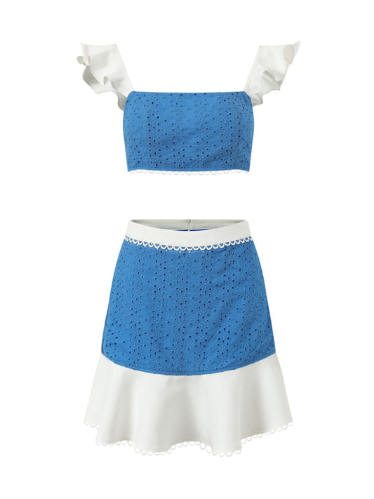 Suspender Skirt Two-Piece Set