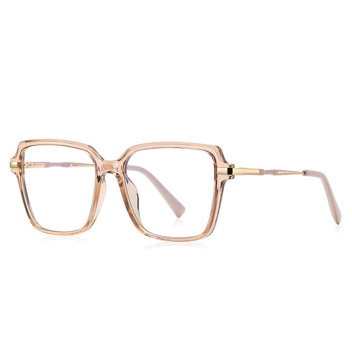 Women's Fashion Anti-blue Light Fashion Large Rim Optical Glasses
