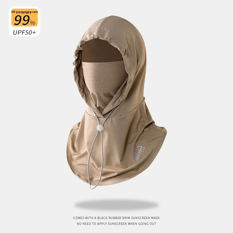 Cycling Sun Mask Hat Integrated Neck Protection For Women Summer