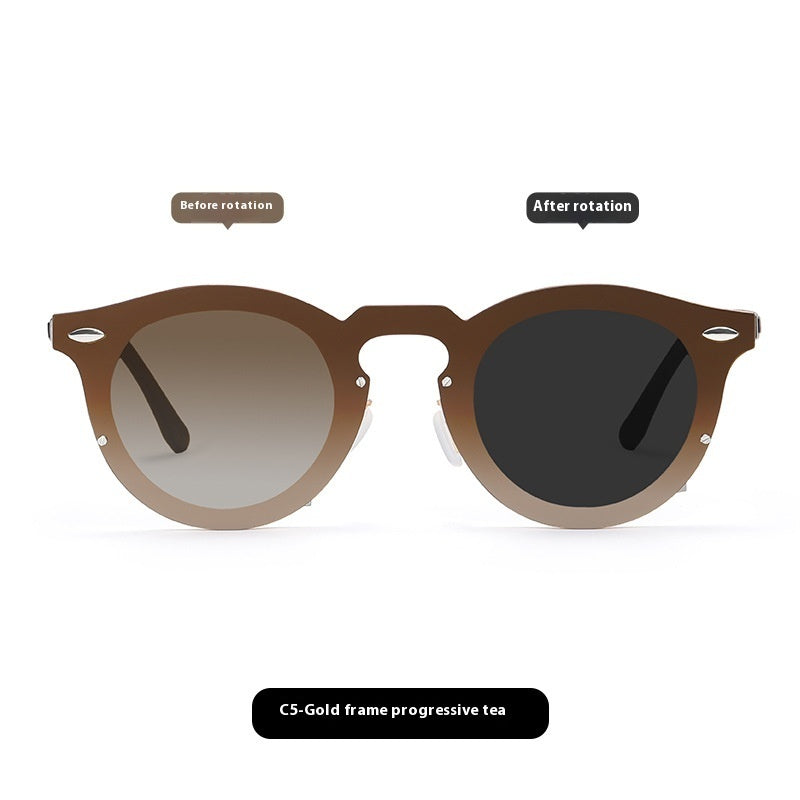 Rotating Adjustable Color Changing UV Resistant Sunglasses