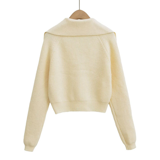 Women's Retro Soft Glutinous Sweater Coat Top