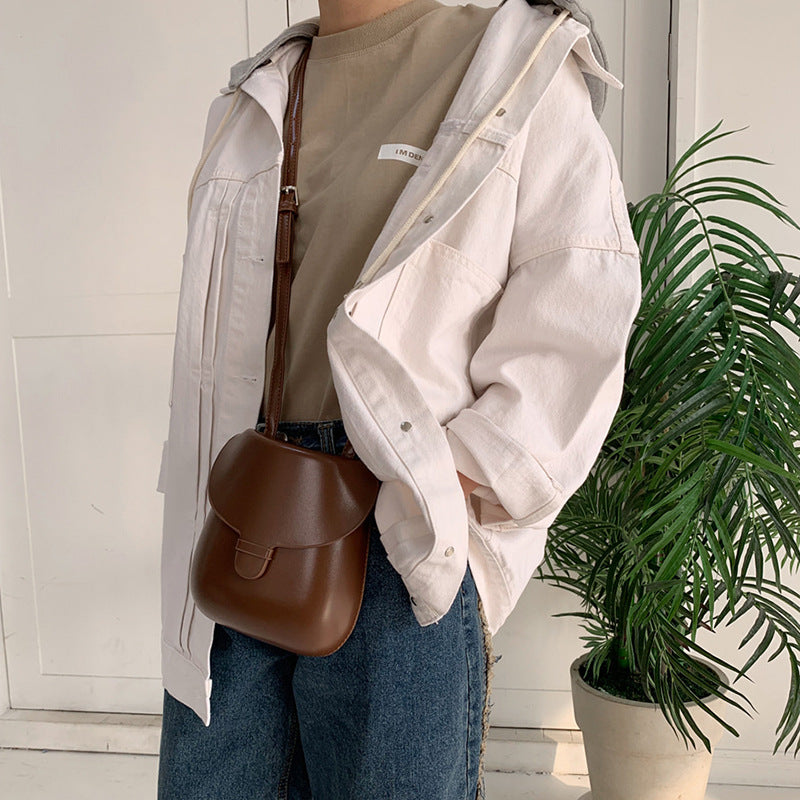 Vintage Saddle Crossbody Bag