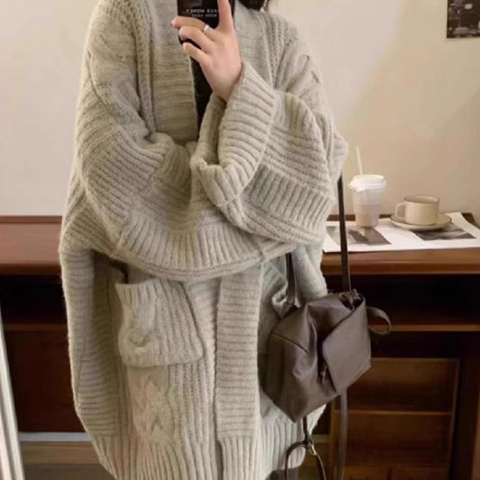 Loose Sweater Cardigan Coat For Women
