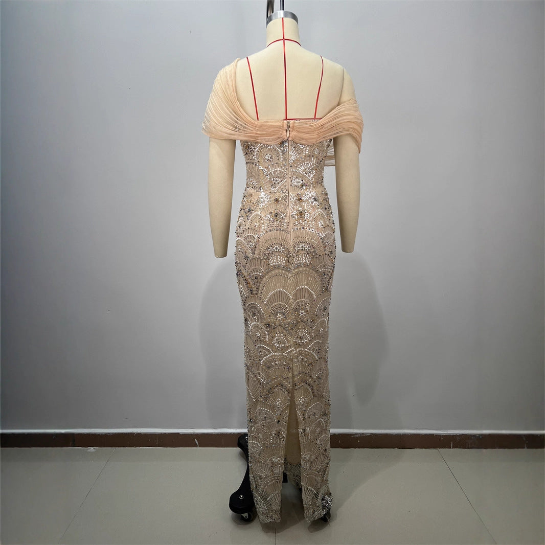 Elegant Sequin Mesh Dress