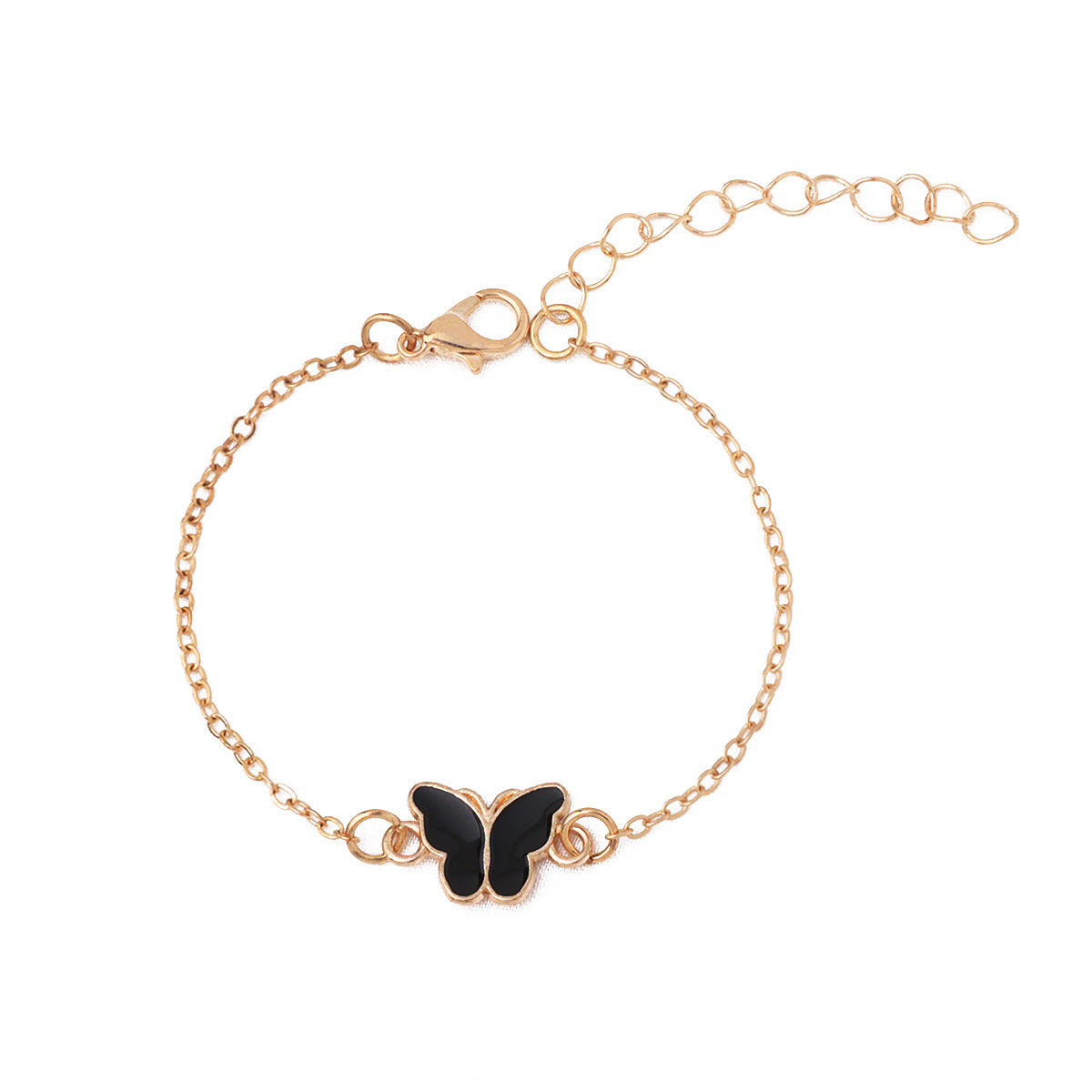 Cute Butterfly All-match Watch Color Wheel Double-layer Ladies