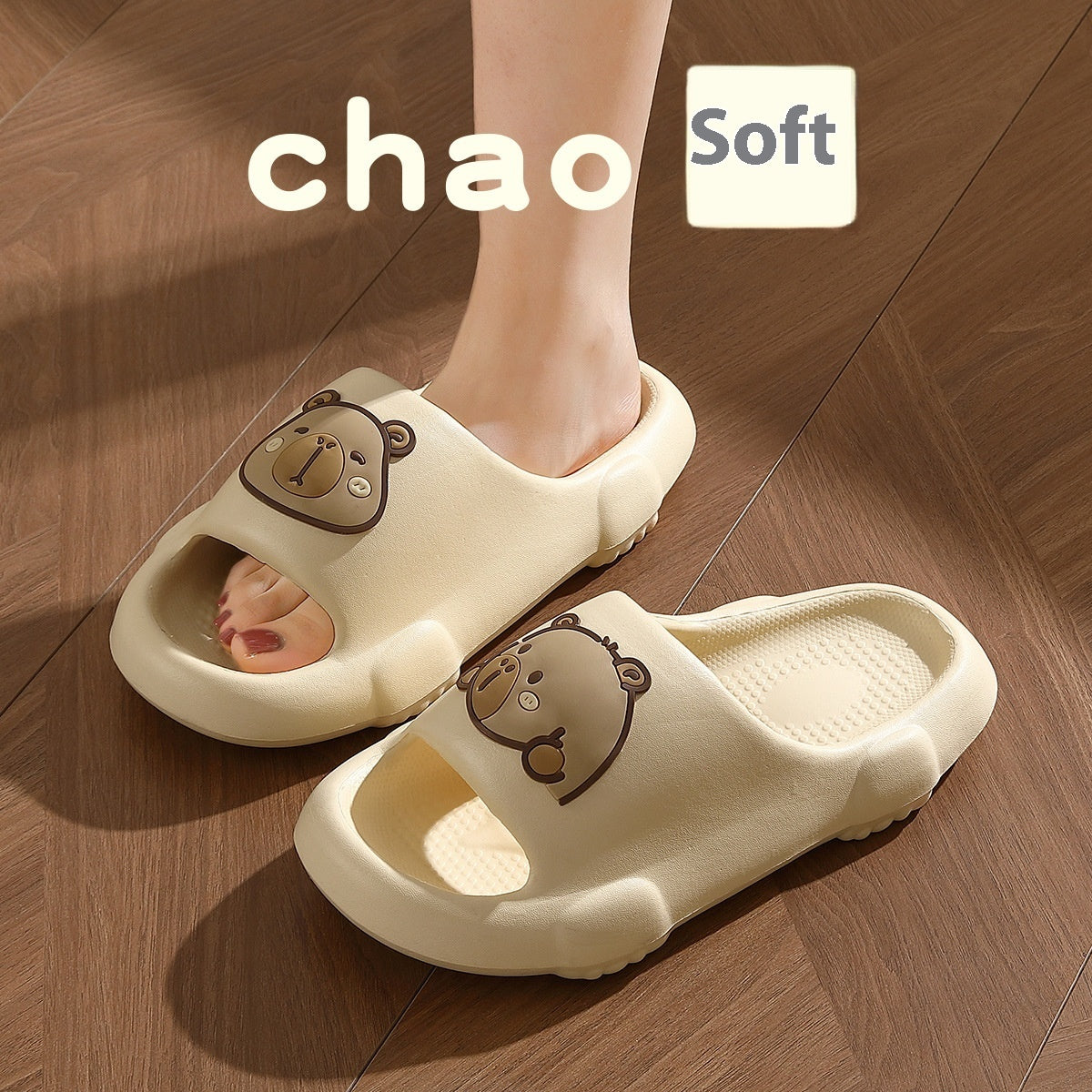 Women's Cartoon Slippers Indoor Non-slip Bathroom Slipper Fashion House Shoes