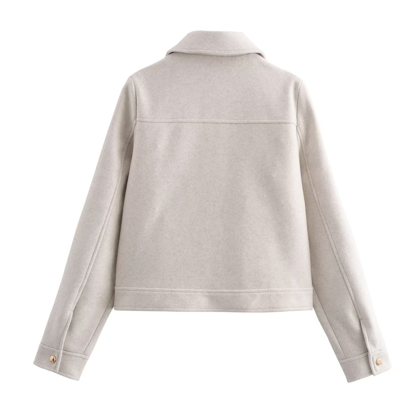 Urban Chic Wool Blend Zipper Jacket