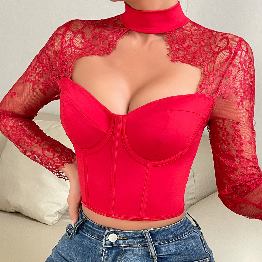 Elegant Lace Corset Top